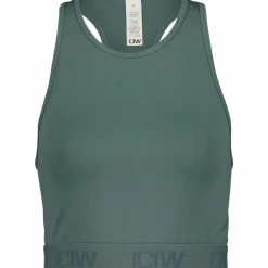 define seamless logo cropped tank top