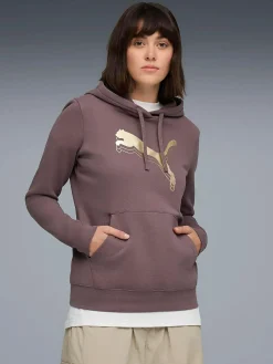 ess metallic hoodie w
