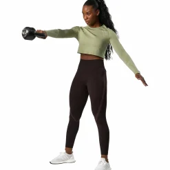 impact seamless ls crop top