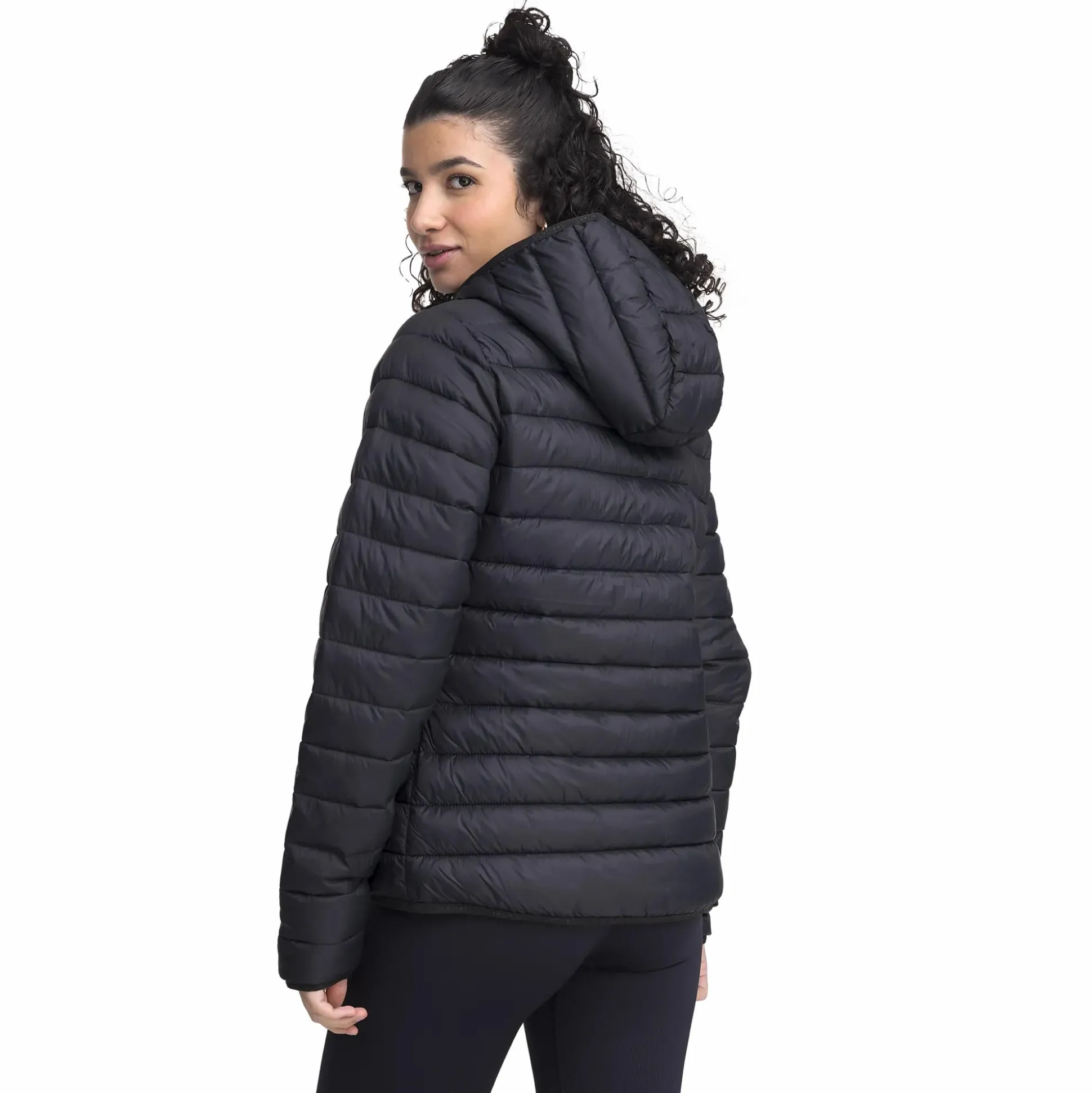padded hood jacket w
