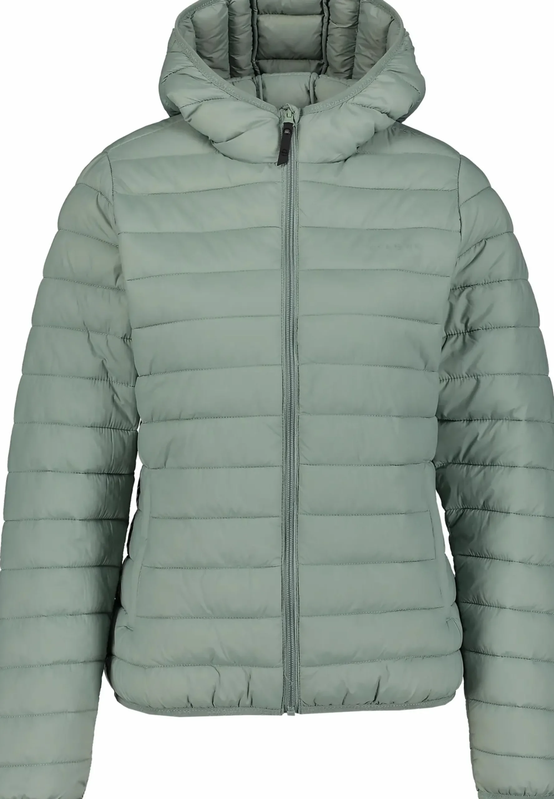 padded hood jacket w