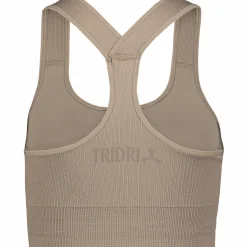 ribbed seamless bra w