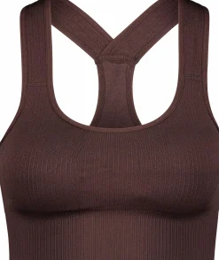 ribbed seamless bra w