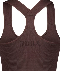 ribbed seamless bra w