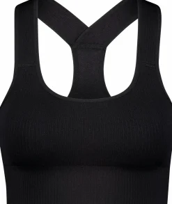 ribbed seamless bra w