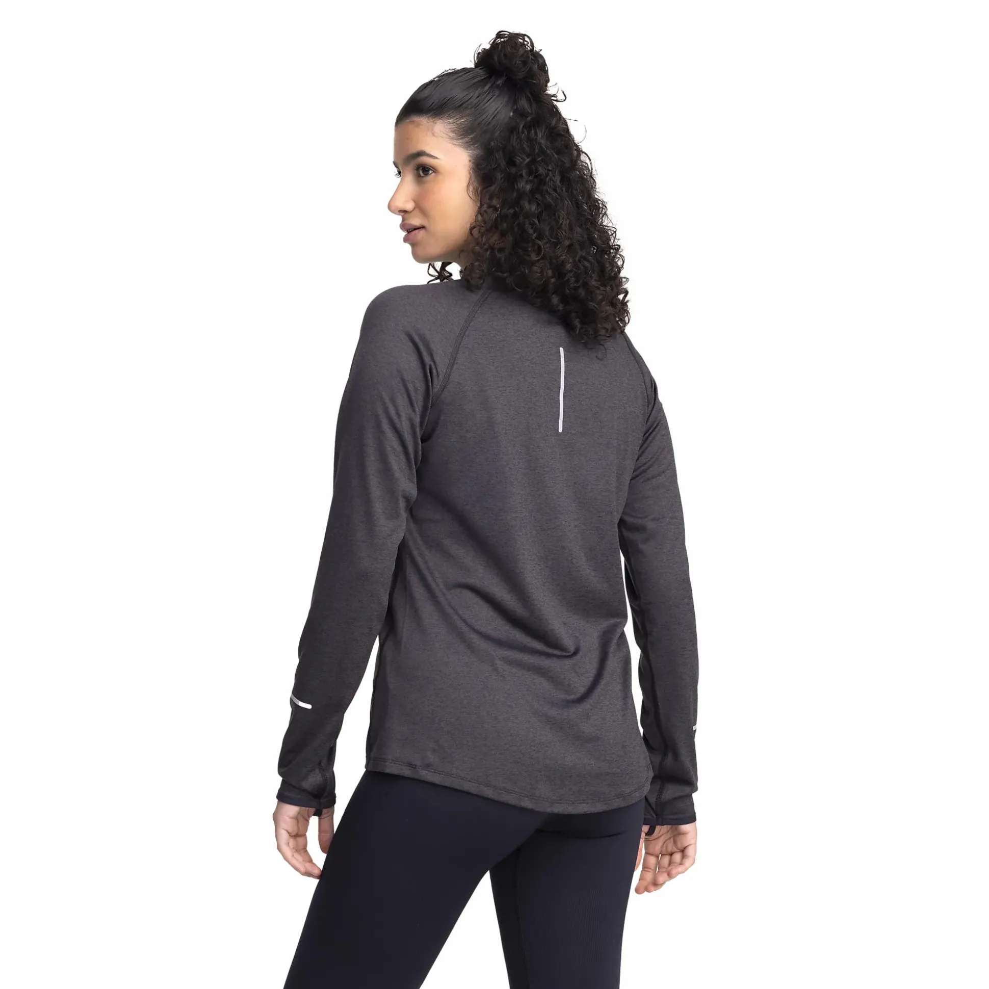 run half zip, pitkähihainen treenipaita, naisten