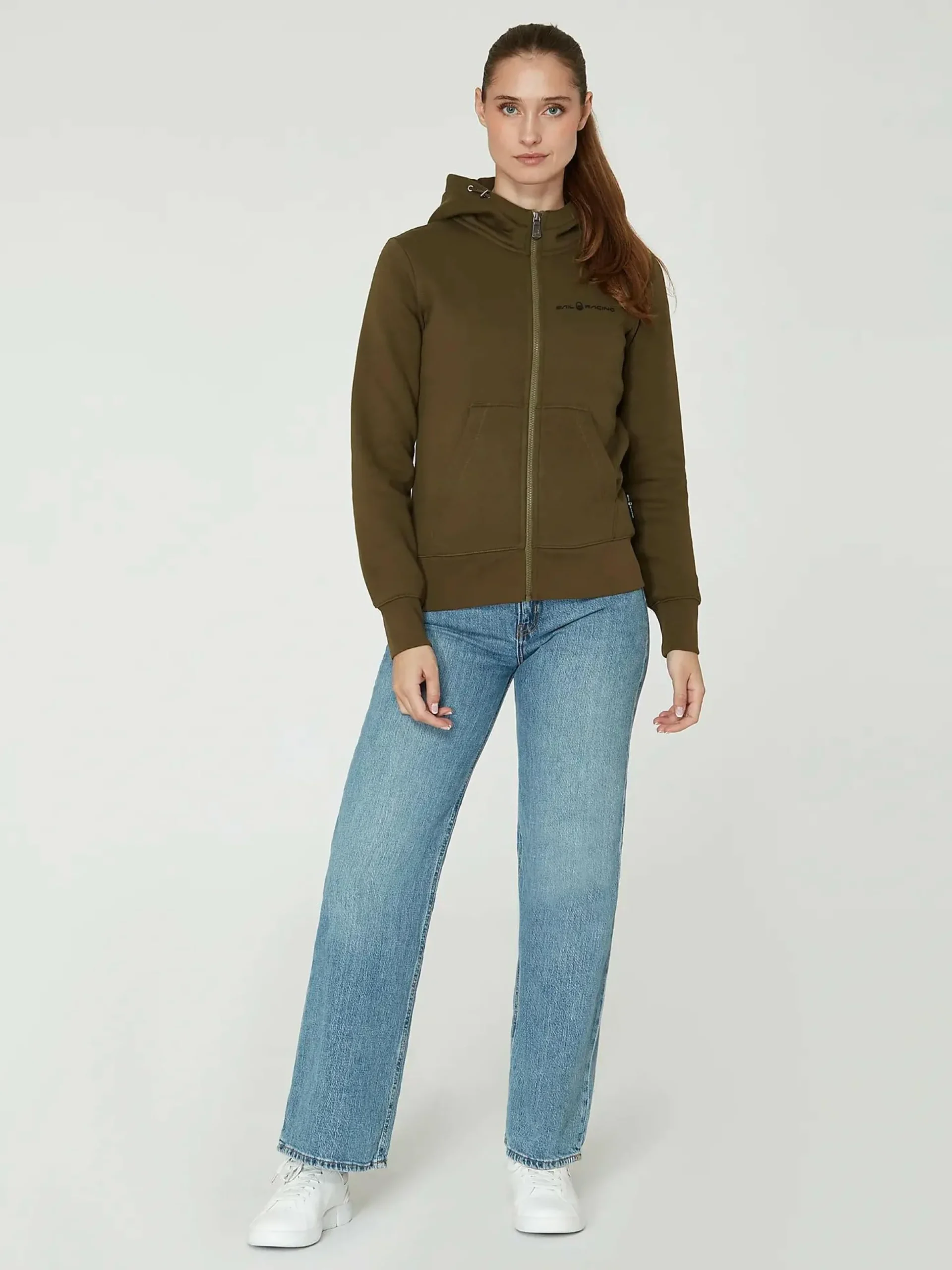 w gale logo zip hood